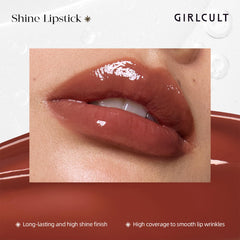 GIRLCULT Lipstick texture close-up shows soft-focus look for even tone.