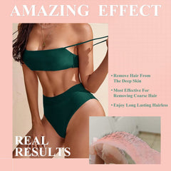 GIRLEARLE Brazilian bikini waxing with rose beads at home.