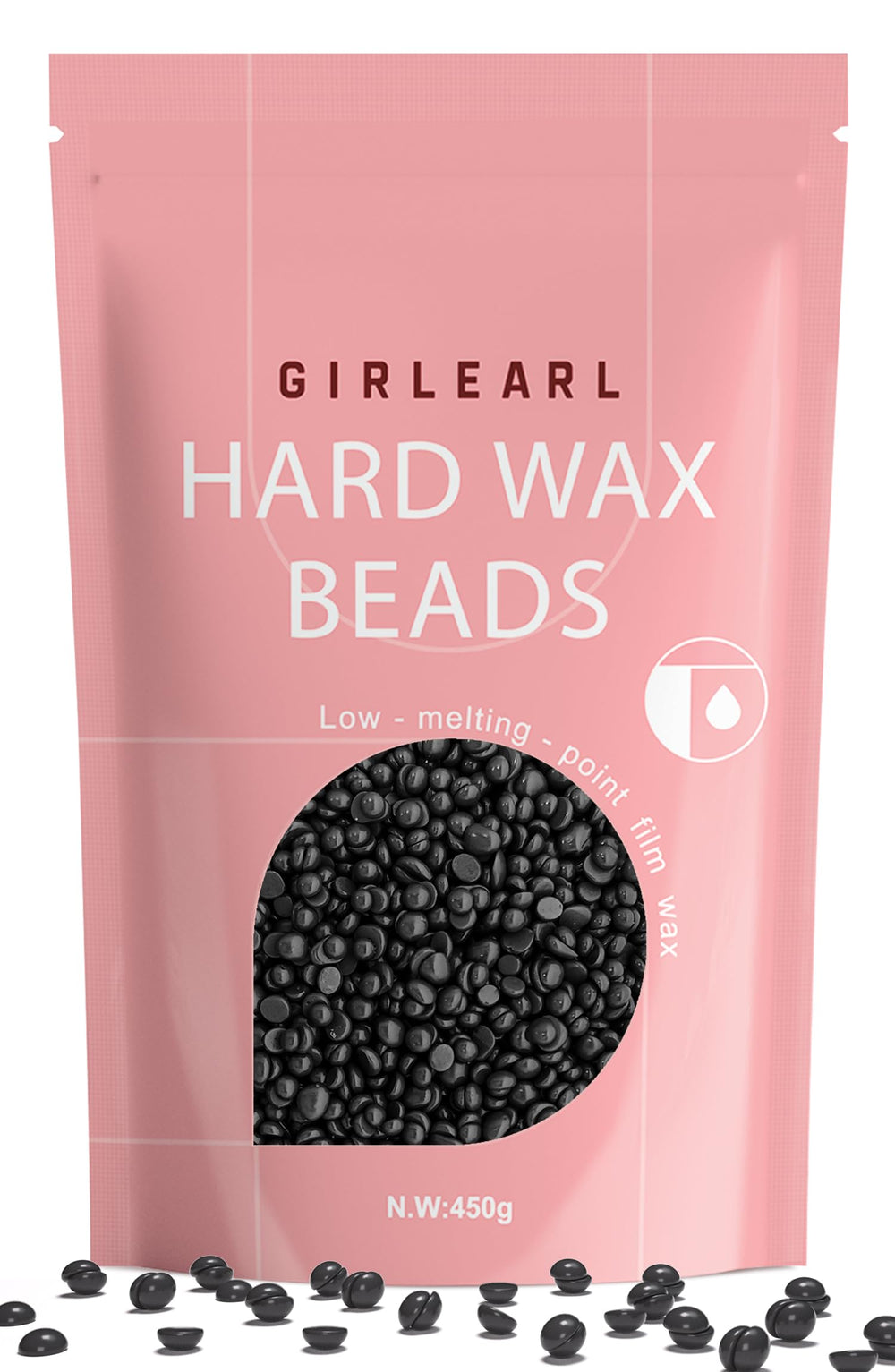 GIRLEARLE hard wax beads melting for a smooth at-home waxing session