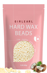 GIRLEARLE hard wax beads package for convenient at-home waxing.