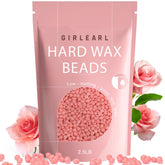 GIRLEARLE Rose Oil Wax Beads bottle for spa-like hair removal.