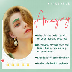 GIRLEARLE wax beads at-home waxing kit showcasing DIY beauty routine.