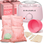 GIRLEARLE wax warmer with beads for at-home hair removal.