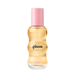 Gisou Honey Infused Hair Perfume Mini bottle shows nourishing hydration and shine.