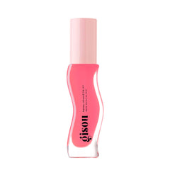Gisou Honey Infused Lip Oil Raspberry Swirl bottle delivering hydrating gloss.