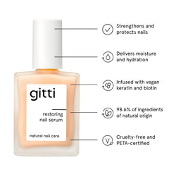 Gitti Nourishing Nail Oil provides deep hydration for a radiant, healthy shine.
