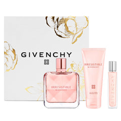 Givenchy Irresistible EDP bottle; long-lasting floral-pear scent for daily wear.