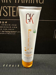 GK Hair Anti-Frizz Serum bottle for lightweight shine and smoother hair