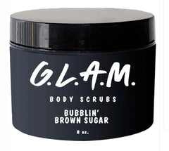 G.L.A.M. Bubblin Brown Sugar foam texture visible on surface
