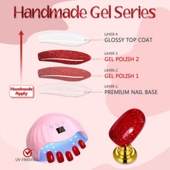 GLAMERMAID reusable adhesive tabs enable quick, clean nail application.