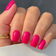 GLAMERMAID short, medium-square nails designed for everyday wear.