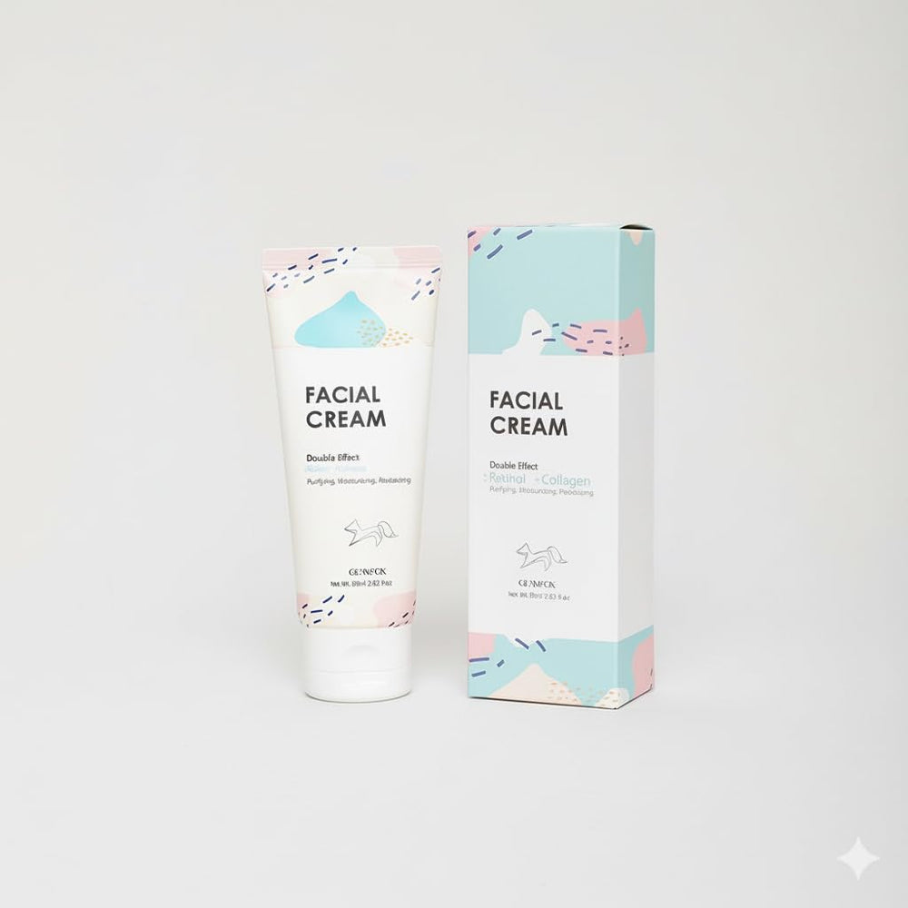 Glamfox facial cream jar close-up showing rich texture for hydration