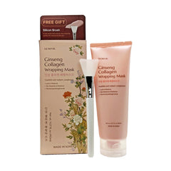 Glamfox Ginseng Collagen Wrapping Mask texture close-up for deep nourishment