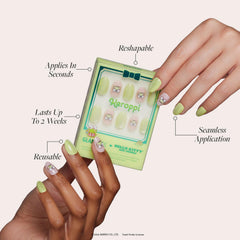 Glamnetic Hello Kitty Keroppi nails kit case for portable organization and style.