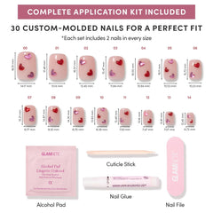 Glamnetic nail glue and file kit offers secure application and easy shaping