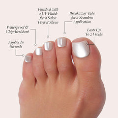Glamnetic Pure Intentions storage box and nails organized for on-the-go pedicures