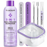 Glamonade acetone remover kit bottle for fast gel polish removal.