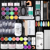 Glamonade Nail Kit acrylic powders collection for salon-quality nails at home