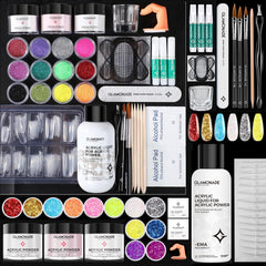 Glamonade Nail Kit acrylic powders collection for salon-quality nails at home
