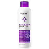 Glamonade Nail Polish Remover bottle front showing acetone-free formula for gentle polish removal.