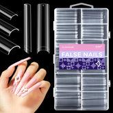 Glamonade No C Curve nails flat tips for quick natural adhesion on real nails.