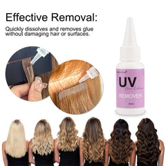 GlamorDove UV extension bonding glue 30g shown for long-lasting hold.