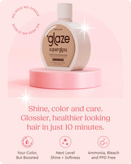 Application steps illustration for even gloss distribution on damp hair