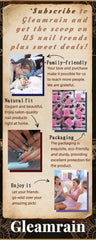 Gleamrain nails with high-gloss finish for standout sparkle