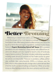 Glimmer Goddess applying-tanner-arm demonstrating quick, streak-free coverage