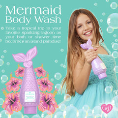 Glimmer Wish Mermaid Kids Body Wash pump-action dispenser for easy bath use