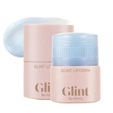 Glint Lipcerin Icy Blue bottle shows shimmering gloss and hydration