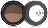 Glo Skin Beauty Brow Powder Duo swatches showing blendable shades for natural brow color