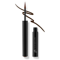 Glo Skin Beauty Precision Liquid Eyeliner Dark Brown tip close-up for smooth, precise lines.