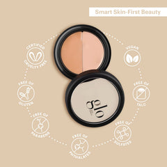 Glo Skin Beauty under-eye concealer duo shades application shows smooth, long-wearing coverage