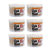 Glob Mops XL pack closeup highlighting residue-free swabs for precision.
