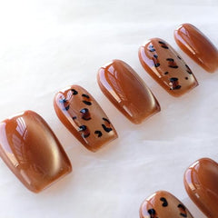 GLORS medium ballerina nails create a sleek elongated silhouette
