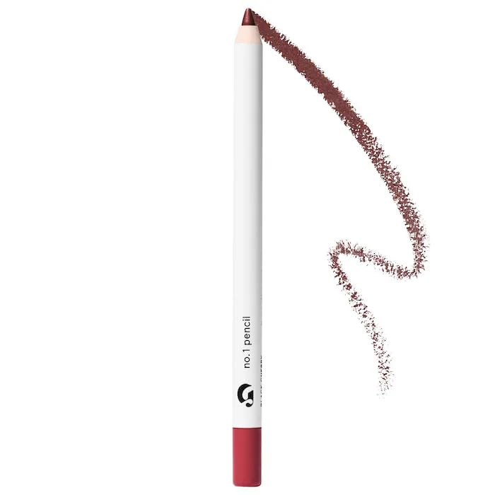 Glossier Lip Liner Black Cherry packaging shows sleek twist-up design for easy use.