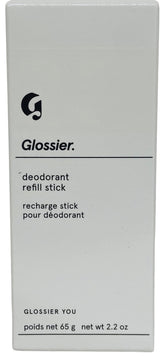 Glossier Recharge Stick bottle, compact aluminum-free option for daily fresh confidence.