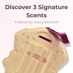 Glossier Rêve bottle with dreamy gourmand scent for cozy evenings.