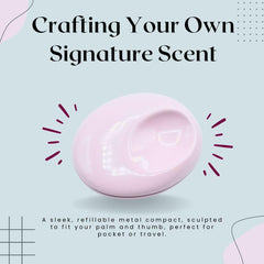 Glossier You Solid Perfume wax texture close-up highlights creamy, skin-close application.