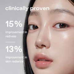 Glow Aloe Hydrogel Mask applying on cheek demonstrates gentle daily care.