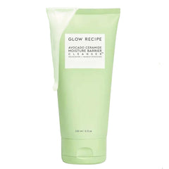 Glow Recipe Avocado Ceramide Cleanser bottle highlighting creamy texture for gentle hydration.