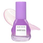 Glow Recipe Gentle Blackberry Retinol Night Serum bottle on a vanity signaling gentle blemish care.