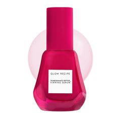 Glow Recipe pomegranate copper peptides serum bottle showing hydrating formula for smoother skin