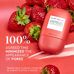 Glow Recipe Strawberry BHA Serum texture close-up showing light absorption.