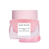 Glow Recipe Watermelon Glow Night Treatment travel tube closeup, showcasing overnight renewal potential.