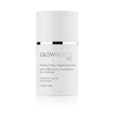 Glowbiotics probiotic firming bottle pour for easy morning hydration.