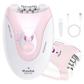Glowshave Smooth Glide epilator front view showing ergonomic handle for comfortable use