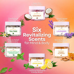 GlowSPA rose scented bath salts offering a luxurious soak and gentle hydration