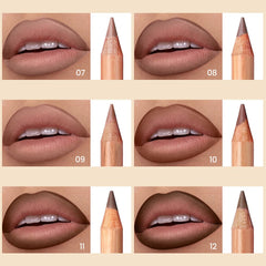 GLSFACE nude-pink lip liner swatch for soft, natural definition.